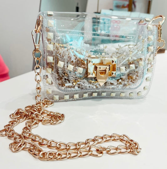 Clear Studded Purse