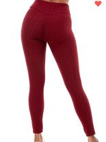 Maroon Booty Lifting Leggings