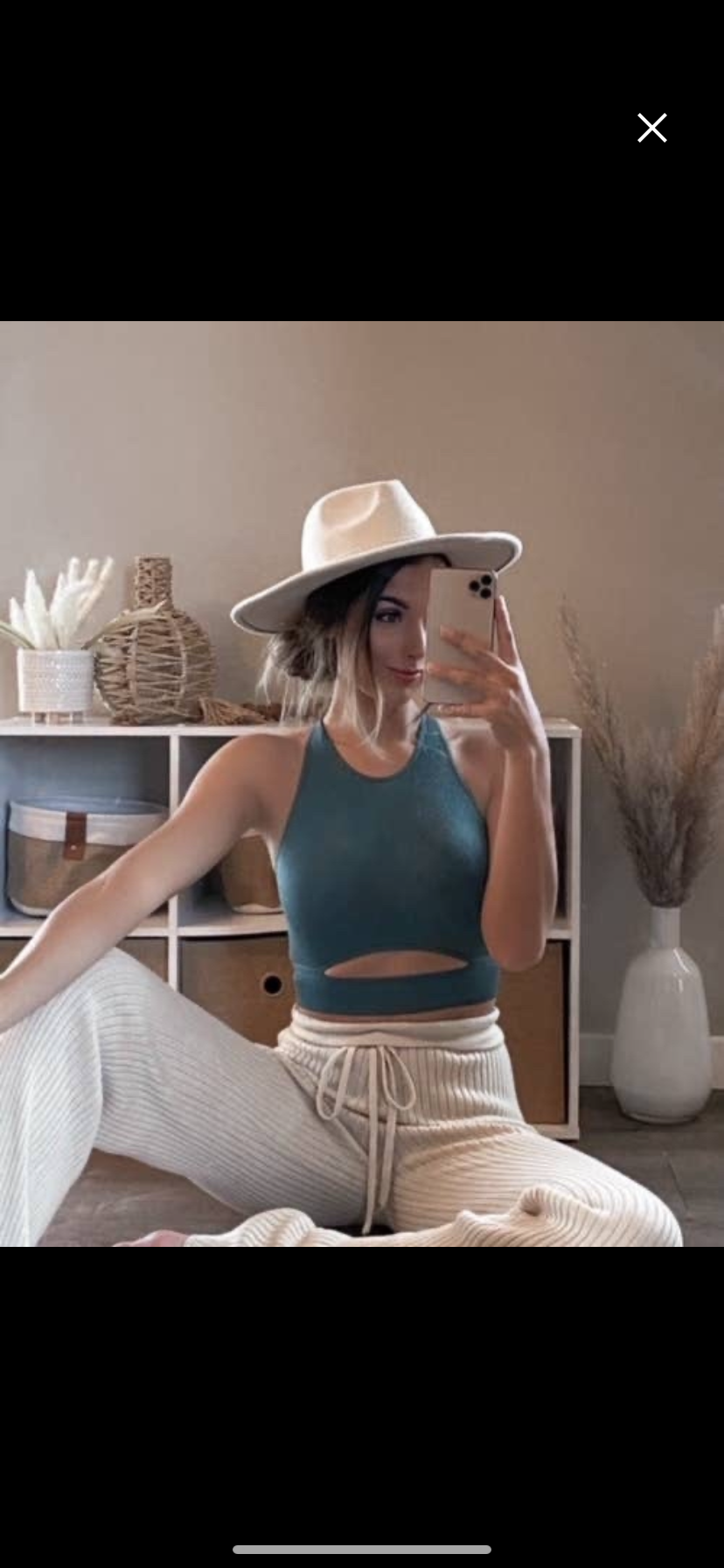 Slit Crop Top