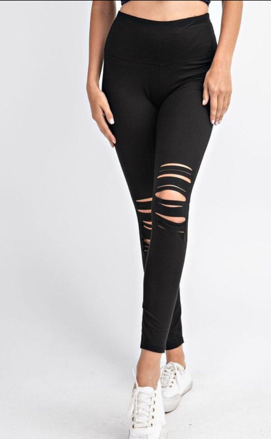 Laser Cut Yoga Leggings